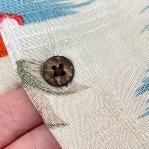 Hathaway Mens Button Down Shirt Tropical Hawaiian Classic Beach Multicolor XL - Picture 7 of 11